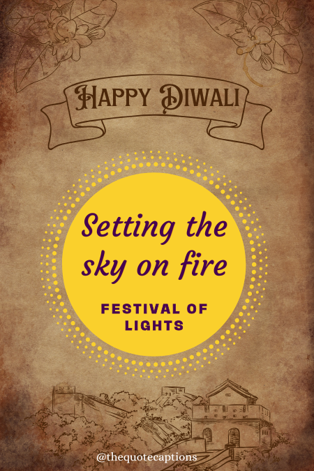 Diwali Firework Captions & Wishes