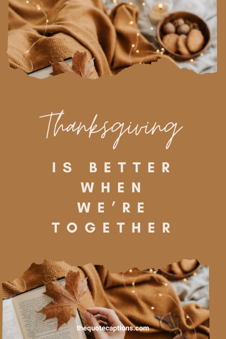 Romantic & Fun Thanksgiving Captions for Couples