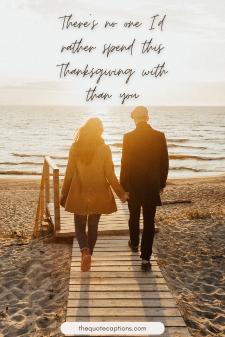 Sweet Thanksgiving Captions for Couples