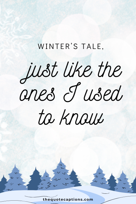 Winter Captions Inspired By Songs